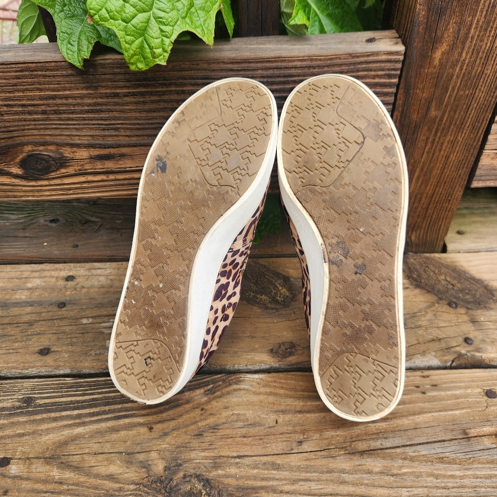 Dr Scholls Animal Print Slip On Brown And Black Sneakers Casual Shoes 8M - Picture 4 of 6